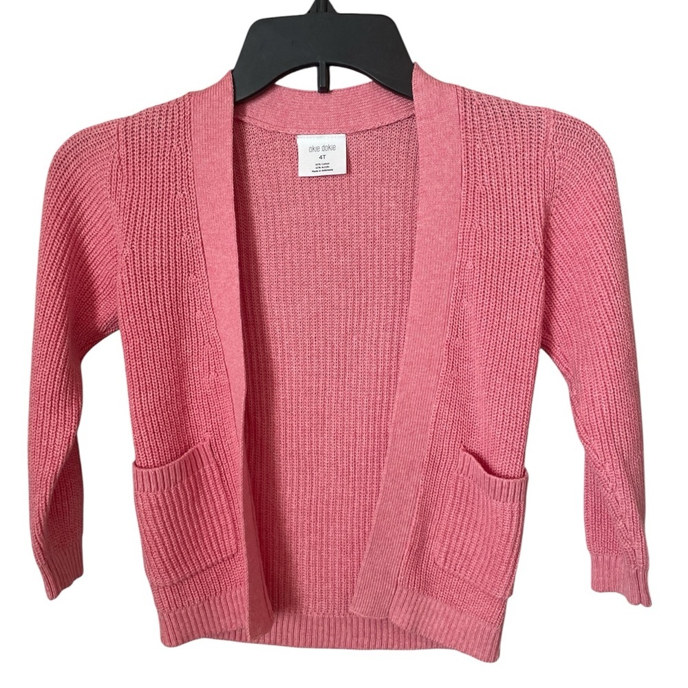 Okie Dokie Pink Kids Cardigan